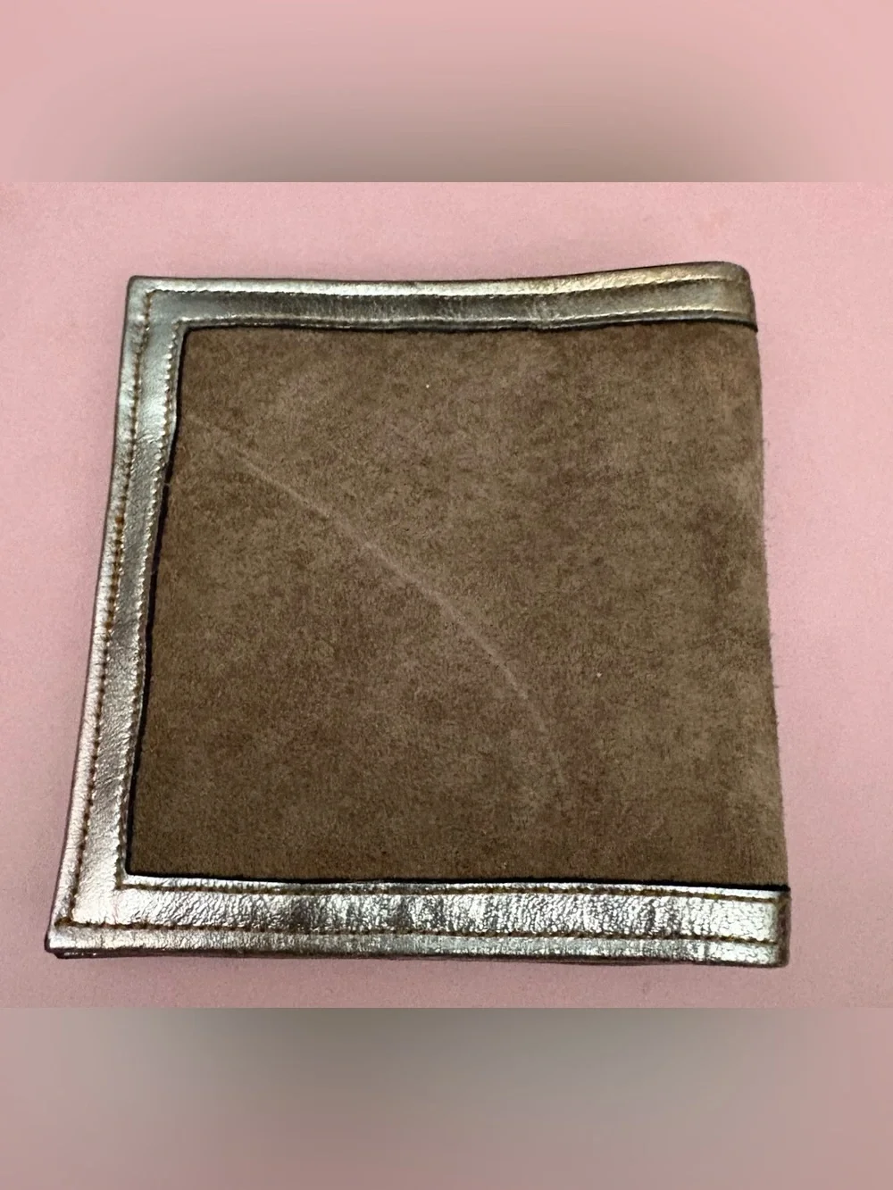 Phillipe Metallic and suede Men’s Leather Wallet